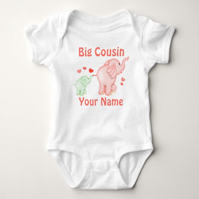 Big Cousin Elephant Personalized Shirt (Front)