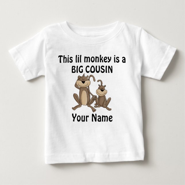 Big Cousin Monkey Personalized Shirt (Front)