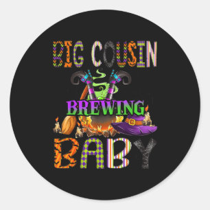 Big Cousin Of Brewing Baby Halloween One Soky Big Classic Round Sticker
