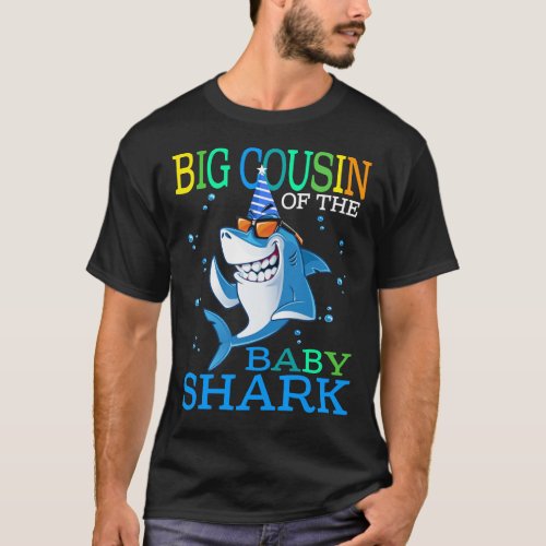 BIG COUSIN Of The Baby Shark Birthday Brother Shar T_Shirt