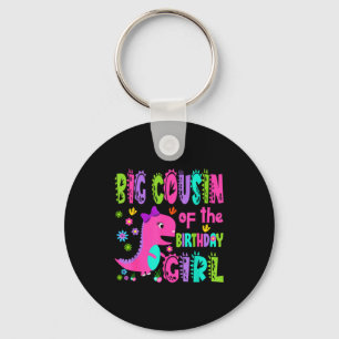Big cousin of the birthday girl saurus rex keychain