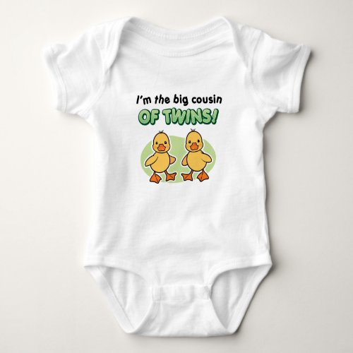 Big Cousin of twins gifts _ Ducks Baby Bodysuit