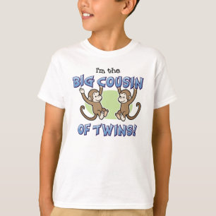 Big Cousin of Twins Monkey announcement T-Shirt