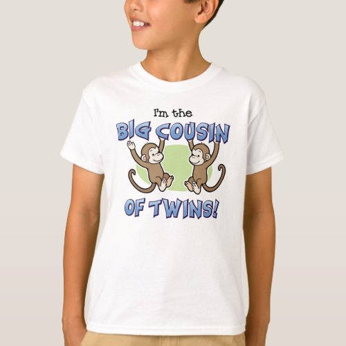 Big Cousin of Twins Monkey announcement T_Shirt