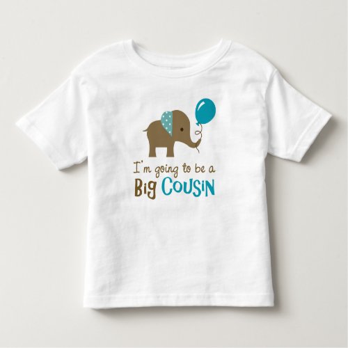 Big Cousin to be _ Mod Elephant Toddler T_shirt