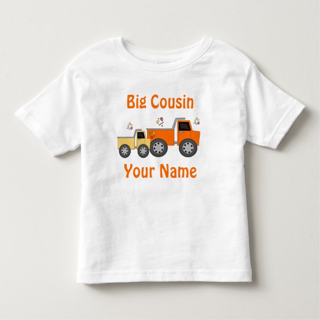 Big Cousin Truck Personalized T-shirt (Front)