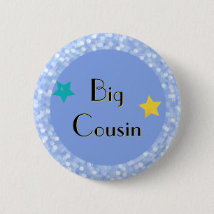 Big Cousin with Stars Classic Round  Button