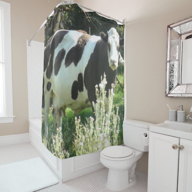 Big Cow from Wisconsin Shower Curtain (In Situ)