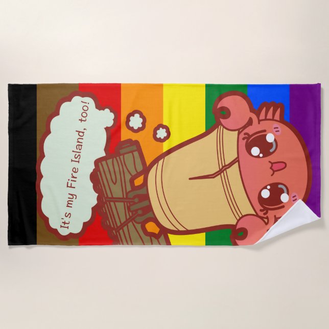 Big Crab Towel! Beach Towel (Front)