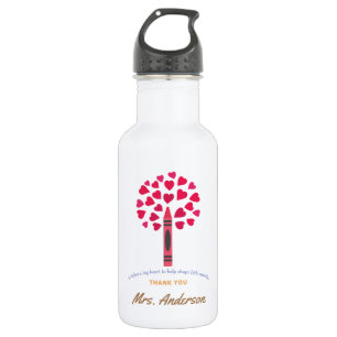Big crayon tree / Teacher Appreciation Stainless Steel Water Bottle