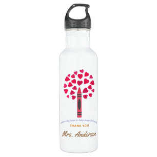 Big crayon tree / Teacher Appreciation Stainless Steel Water Bottle