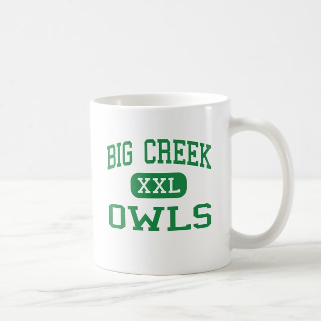 Big Creek - Owls - High School - War West Virginia Coffee Mug (Right)