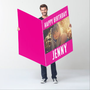 BIG CUSTOM PHOTO BIRTHDAY GIANT GREETING CARD