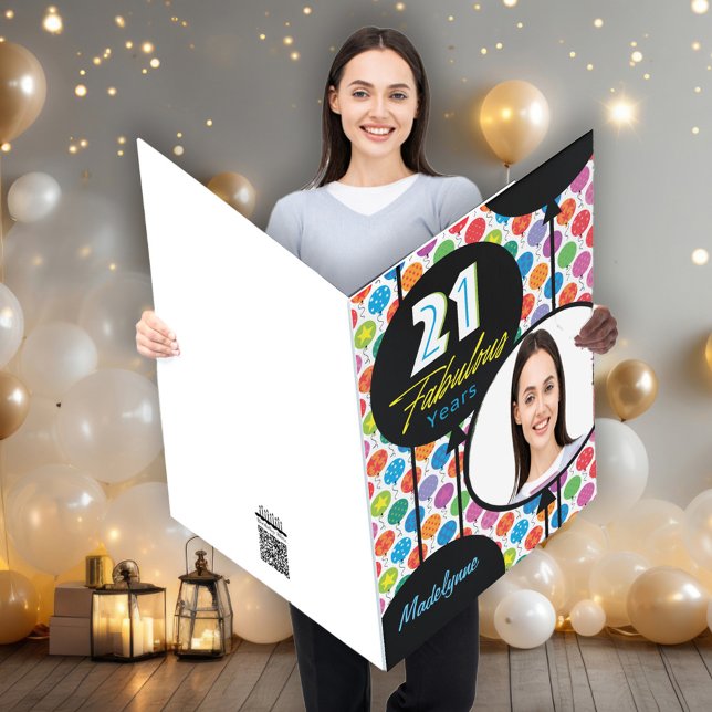 Big Custom Photo Name Birthday Card (Creator Uploaded)