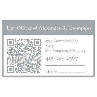 Big Custom Qr Code Legal Office Law Firm Attorney Self-inking Stamp