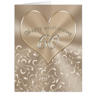 BIG Customizable 60th Anniversary Cards