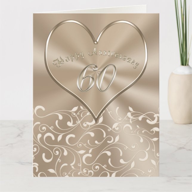 BIG Customizable 60th Anniversary Cards (Front)