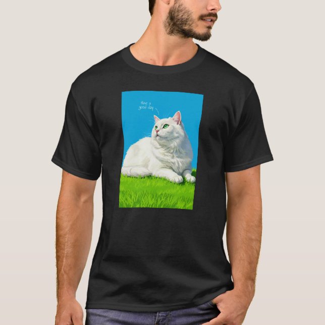 Big cute cat T-Shirt (Front)