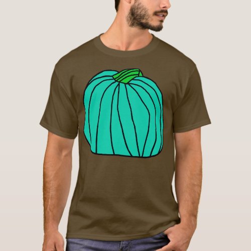 Big Cyan Pumpkin T_Shirt