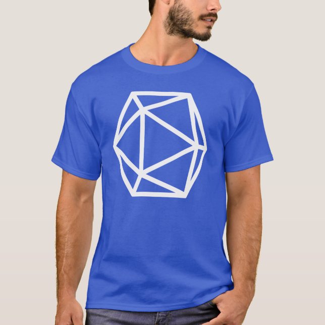 Big D20 Isocahedron T-Shirt (Front)