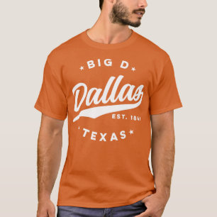 Big D Dallas Texas White T-Shirt