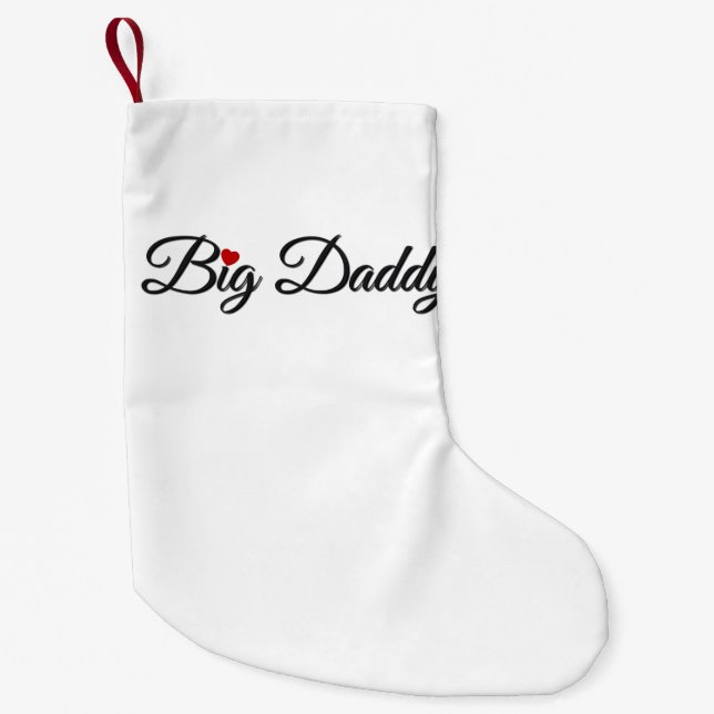 Big Daddy Small Christmas Stocking (Front)