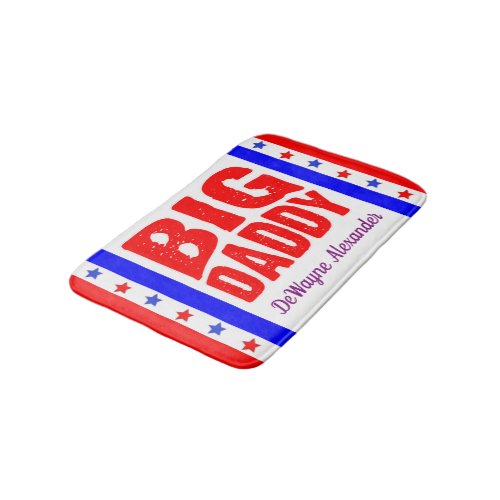 Big Daddy Stars and Stripes with Your Name Bath Mat