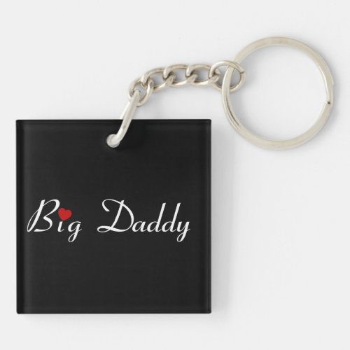 Big Daddy with Red Heart Keychain