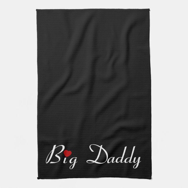 Big Daddy with Red Heart Kitchen Towel (Vertical)