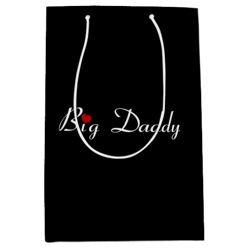 Big Daddy with Red Heart Medium Gift Bag