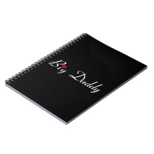 Big Daddy with Red Heart Notebook