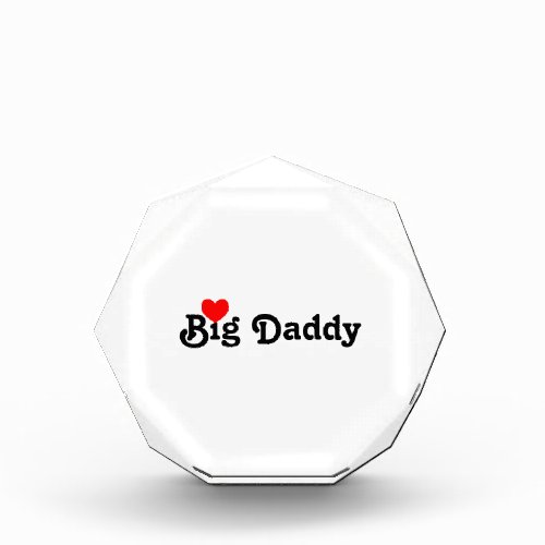 Big Daddy with Red Heart Photo Block