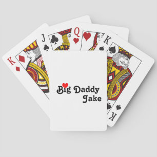 Big Daddy with Red Heart Playing Cards