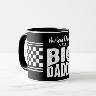 Big Daddy  with Your Name in White Text on Black Mug