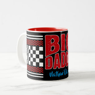 Big Daddy with Your Name on Black Two-Tone Coffee Mug