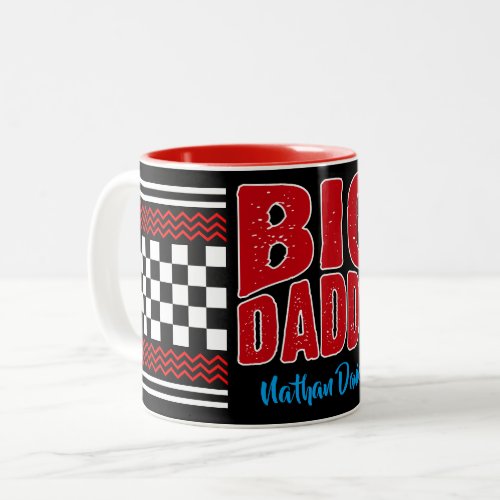 Big Daddy with Your Name on Black Two_Tone Coffee Mug