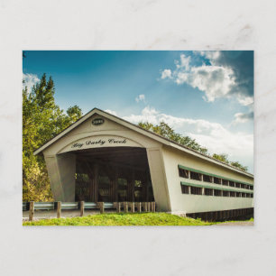 Big Darby Creek Covered Bridge, Ohio in Summer Postcard