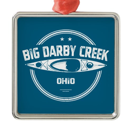 Big Darby Creek Ohio Kayaking Metal Ornament