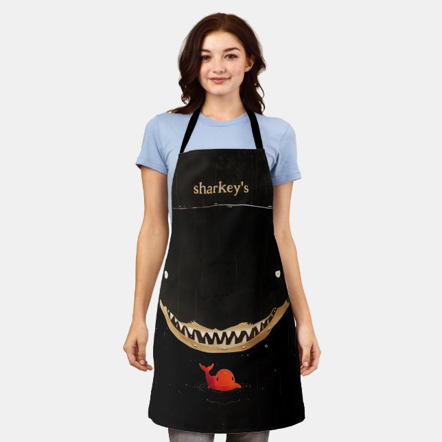Big Dark Shark Apron (Worn)