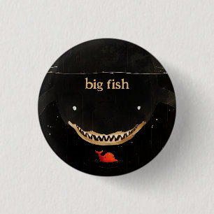 Big Dark Shark Button