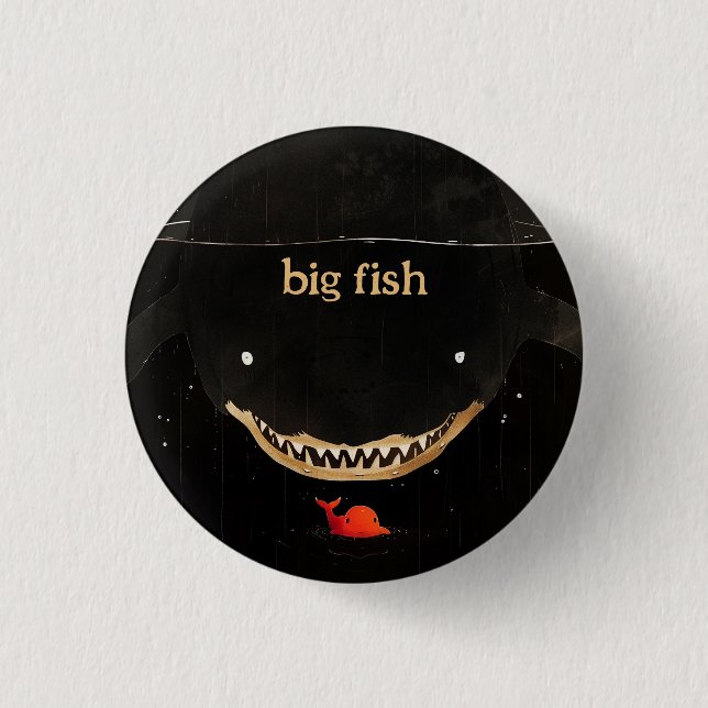 Big Dark Shark Button (Front)