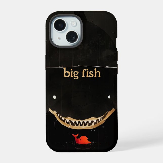Big Dark Shark Iphone Case (Back)