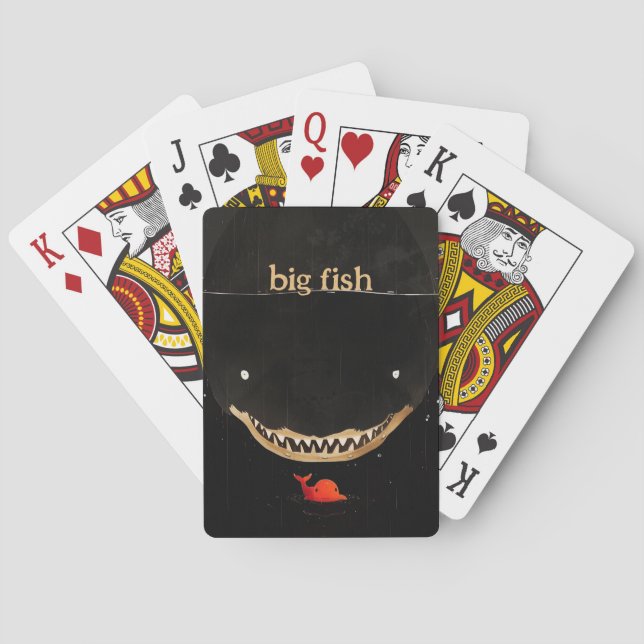 Big Dark Shark Poker Cards (Back)