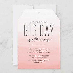 Big day getaway coral destination wedding