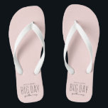 Big day getaway coral destination wedding flip flops<br><div class="desc">It's not a want; it's a need. You need matching flip flops for your destination wedding. Designed to coordinate with the Lea Delaveris Design "Big Day Getaway" collection, these sandals are perfect for the bride, groom, wedding party, guests - everyone! They're a fun souvenir and couldn't be more fitting for...</div>