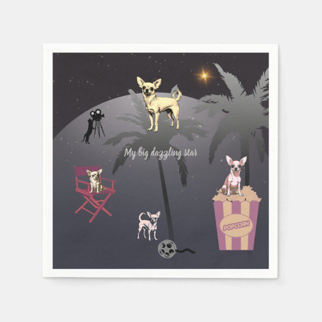 Big Dazzling Star  Napkins (Front)