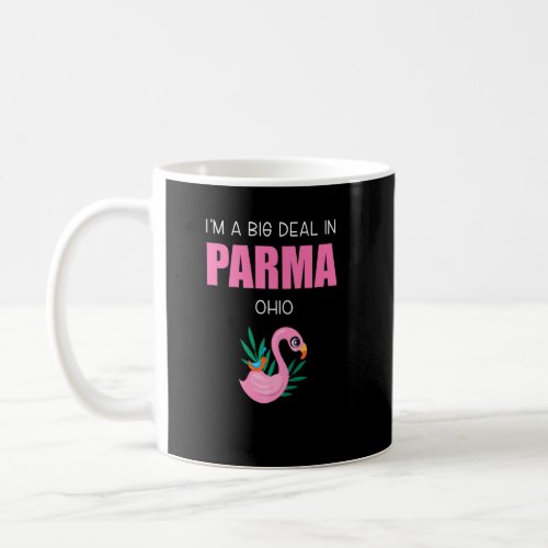 Big Deal Sarcastic Parma Ohio Pink Flamingo Souven Coffee Mug