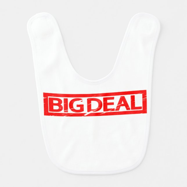 Big Deal Stamp Baby Bib (Front)