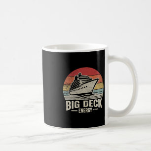 Big Deck Energy Retro Cruise Ship Vibes Coffee Mug