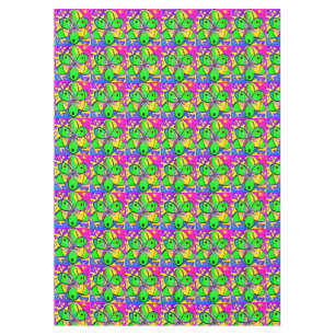 "BIG DESIGN GREEN BLUE RED MIXED COLOURS TABLECLOTH